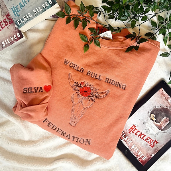 Reckless Elsie Silver Merch / Chestnut Springs Series Merch/ Embroidered Book Sweatshirt / Flawless Elsie Silver sweatshirt