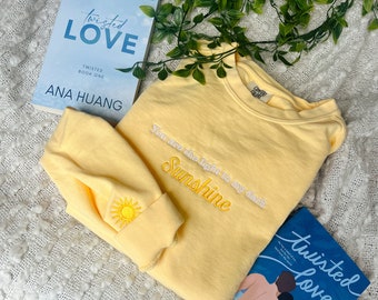 ANA HUANG™ Twisted Love Sweatshirt / Twisted Series Merch / LICENSED Ana Huang Merch / Booktok Sweatshirt / Embroidered Book Sweatshirt