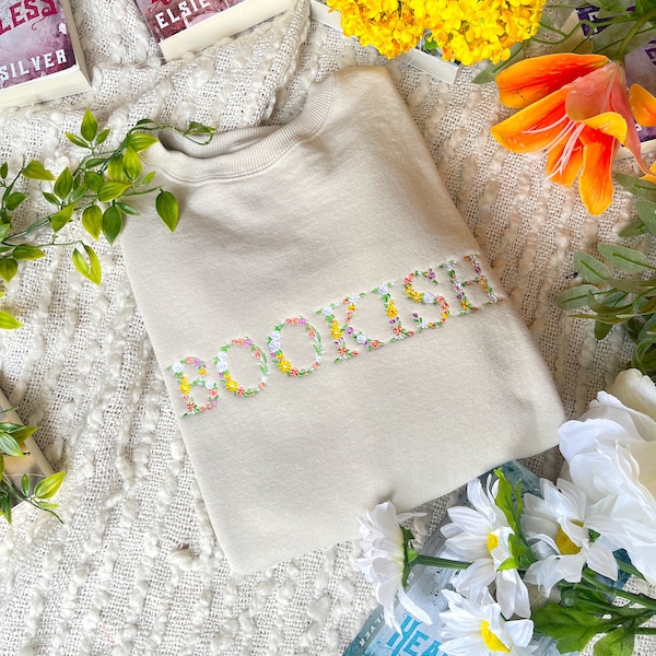 Spring BOOKISH Sweatshirt | Spring Book Sweatshirt | Bookish Merch | Reader Gifts | Spring Floral sweatshirt