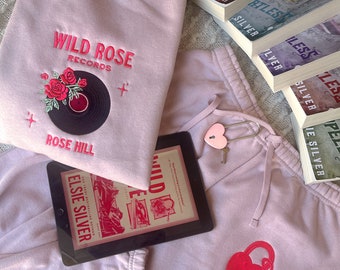 Wild Love Merch/SWEATPANTS ONLY/  Wild Rose Records/ Elsie Silver Merch/Ford Grant / Embroidered Book Sweatshirt / Bookish merch