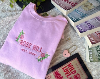 Wild Love Merch/ Rose Hill Sweatshirt / Elsie Silver Merch/Ford Grant / Embroidered Book Sweatshirt / Bookish merch