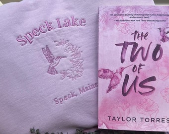 The Two Of Us sweatshirt / Book Sweatshirt / Book Merch / Embroidered Book Sweatshirt / Bookish / Romance Books