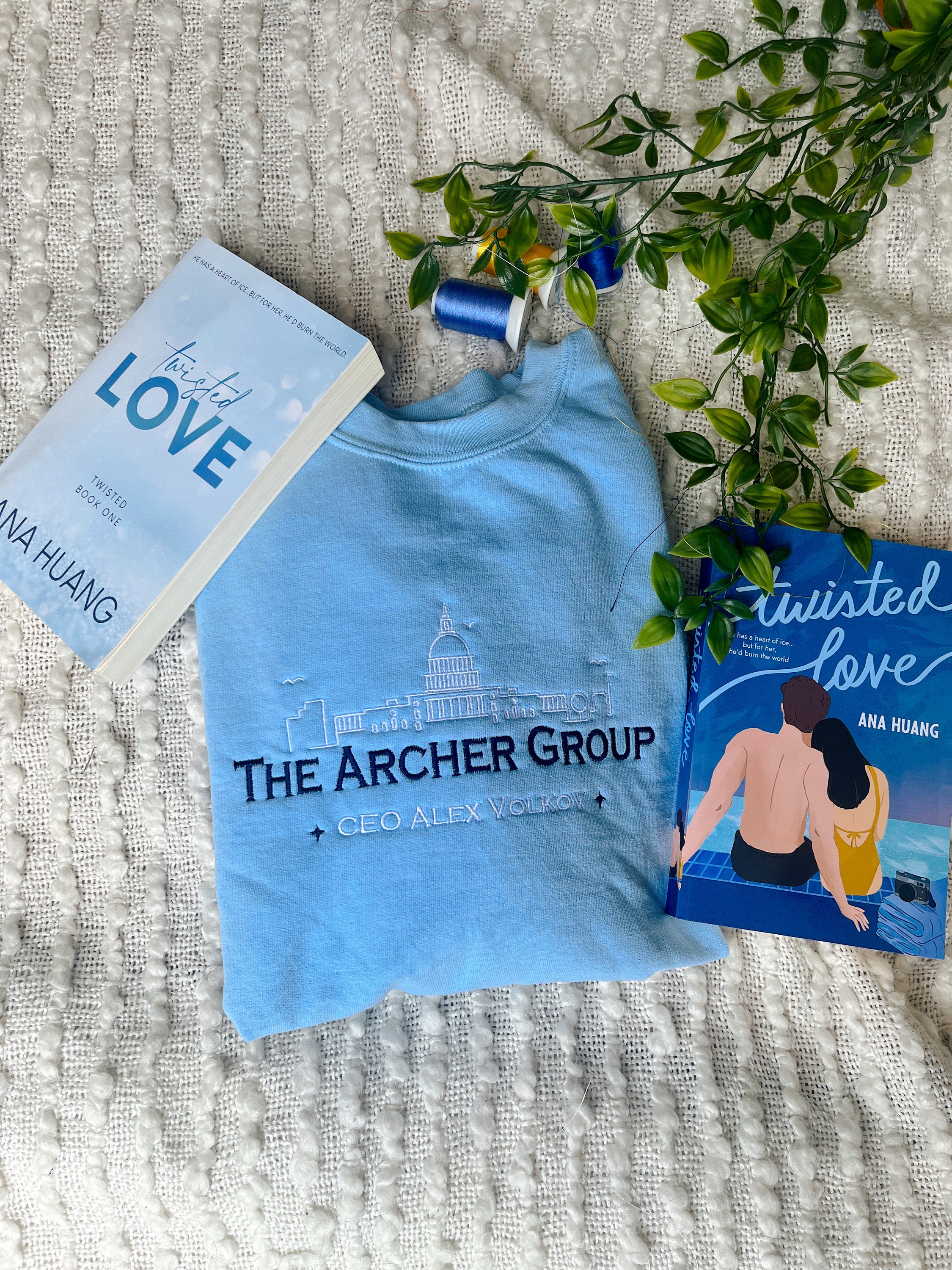 The Archer Group Twisted Love Sweatshirt Twisted Series Merch / LICENSED Ana  Huang Merch / Booktok Sweatshirt / Embroidered Book Sweatshirt 