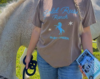 Gold Rush Ranch T-shirt / Elsie Silver merch / Bookish merch / Book Lover Shirt