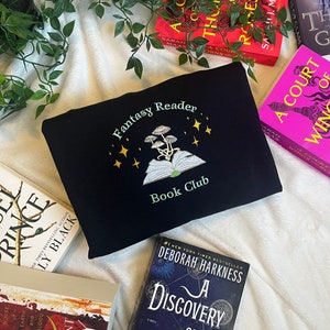 Fantasy Reader Book Club Sweatshirt / Embroidered Fantasy Sweatshirt / Booktok Sweatshirt / Bookish Merch / Fantasy Reader Merch