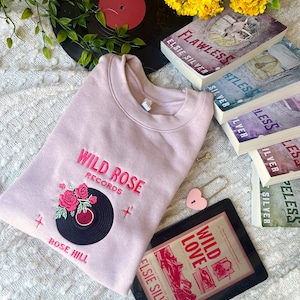 Wild Love Merch/ Wild Rose Records/ Elsie Silver Merch/Ford Grant / Embroidered Book Sweatshirt / Bookish merch