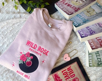 Wild Love Merch/ Wild Rose Records/ Elsie Silver Merch/Ford Grant / Embroidered Book Sweatshirt / Bookish merch