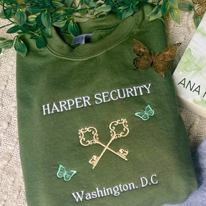 Harper Security Twisted Lies Sweatshirt Twisted Series Merch / LICENSED Ana Huang Merch / Booktok Sweatshirt / Embroidered Book Sweatshirt