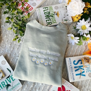 Hothouse Flower/ Ryke Meadows / Addicted Series Merch/ Addicted Calloway series/ Booktok Merch/ Embroidered Book Sweatshirt