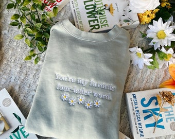 Hothouse Flower/ Ryke Meadows / Addicted Series Merch/ Addicted Calloway series/ Booktok Merch/ Embroidered Book Sweatshirt