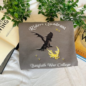 Riders Quadrant Sweatshirt/ Licensed Fourth Wing Merch/ Embroidered Fourth Wing Sweatshirt/ Basgiath War College