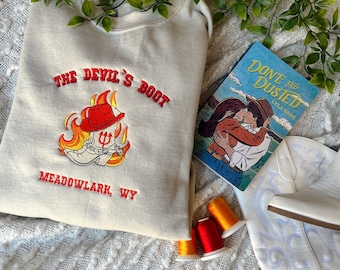 Done and Dusted Sweatshirt / Licensed Lyla Sage Merch / Book Merch / Book Embroidered Sweatshirt / Cowboy Romance Merch