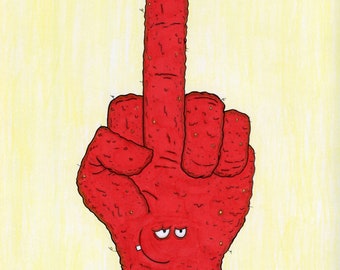 Meatwad Middle Finger