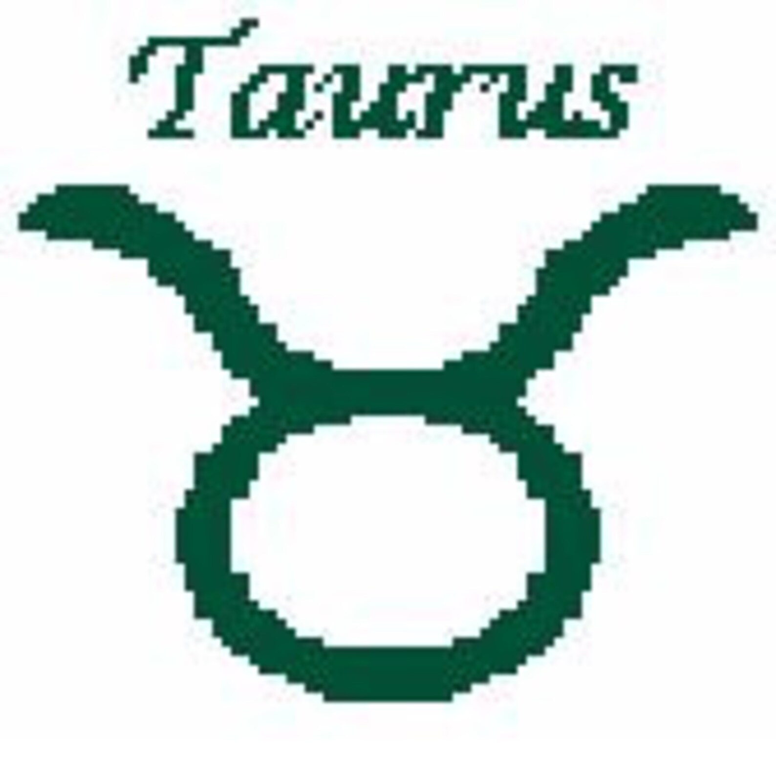 Taurus Zodiac Symbol *PDF Pattern Only* - Etsy