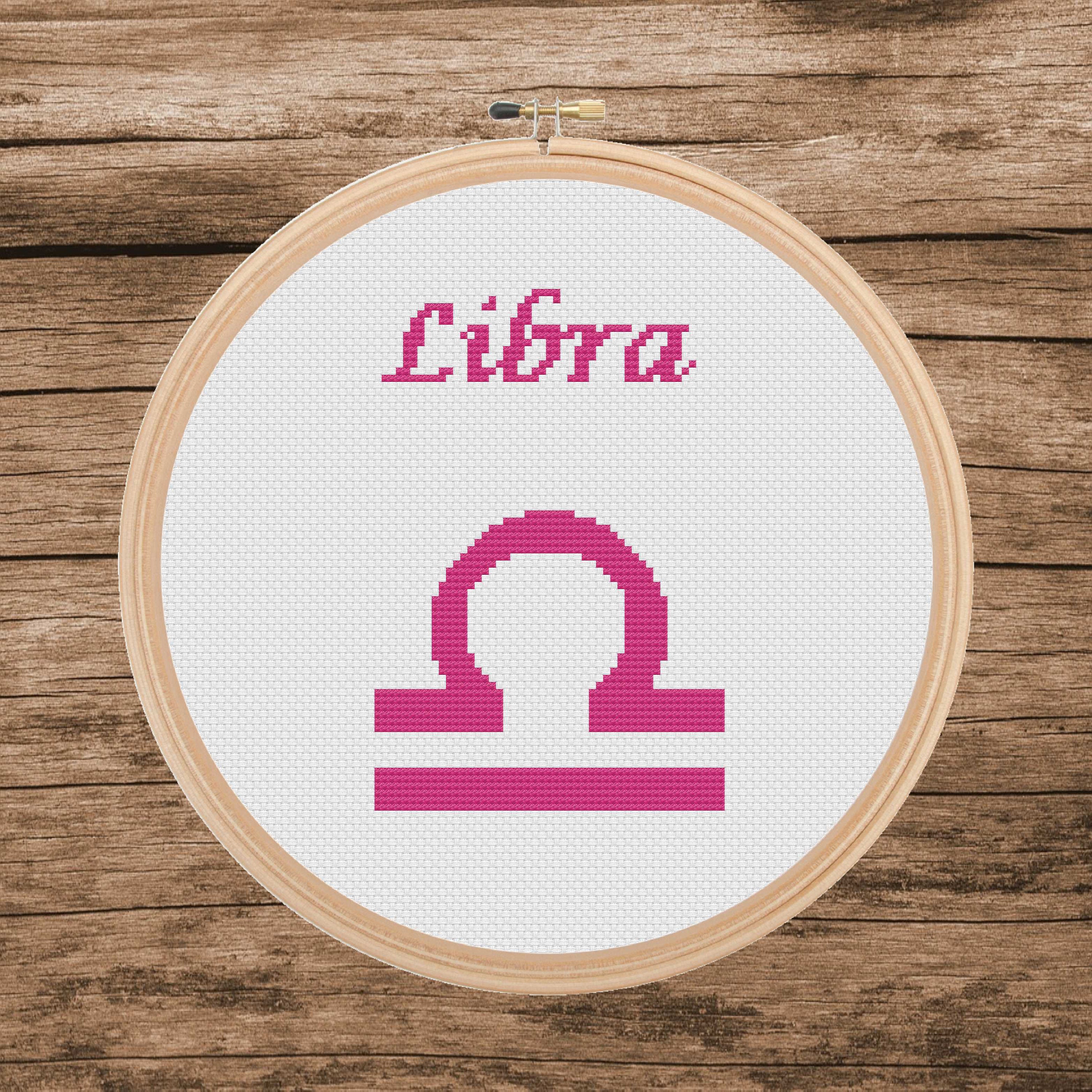 Libra Star Sign Pattern Libra Zodiac Symbol **PDF Pattern Only** - Etsy