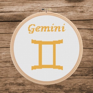 Gemini Zodiac Symbol  **PDF pattern only**