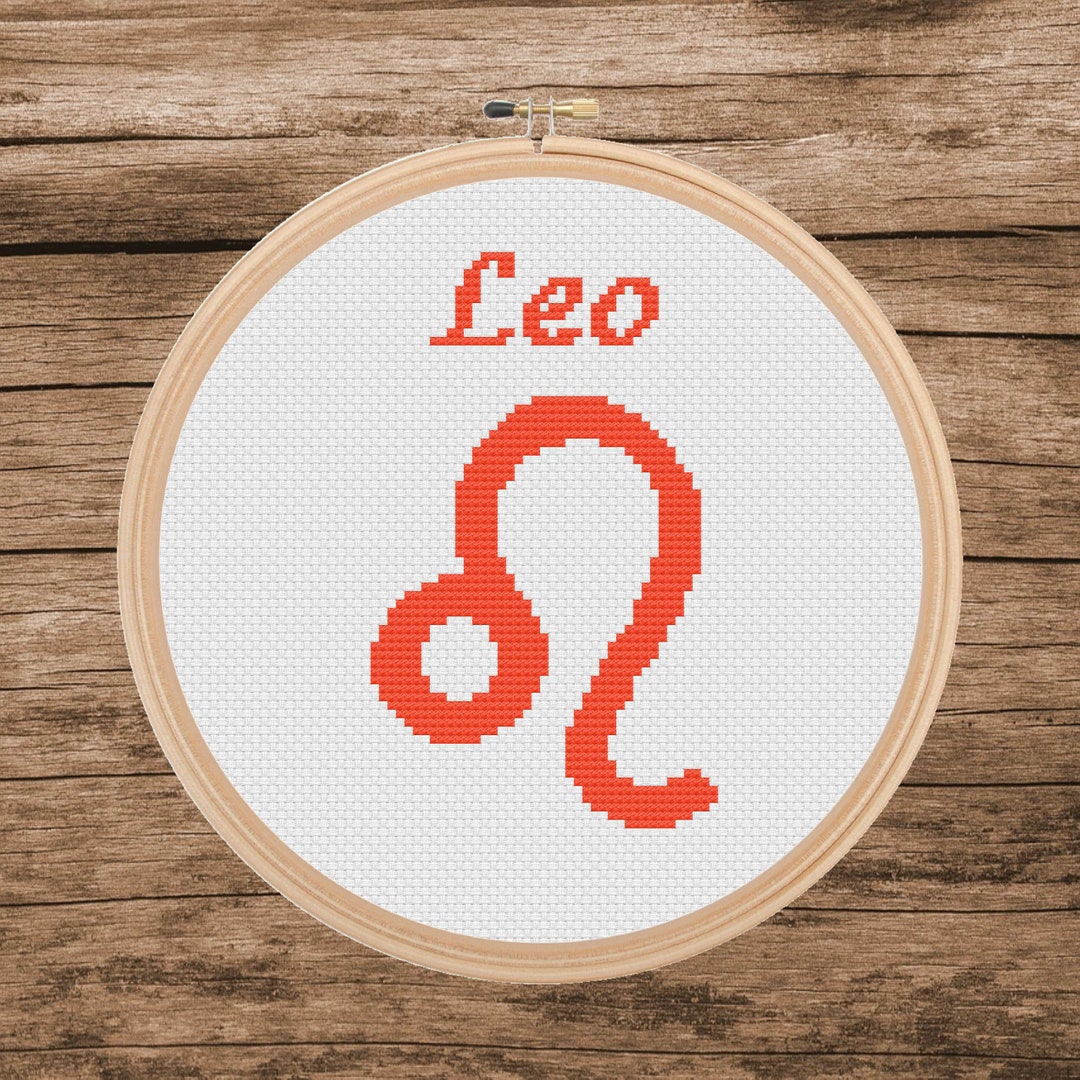 Leo Zodiac Symbol **PDF Pattern Only** - Etsy