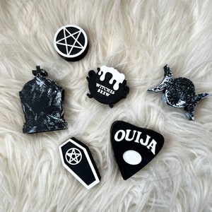3d Printed Witchy Straw Topper, Triple Moon Celestial Straw Topper, Mystical Planchette Creepy Straw Toppers, Witch Tumbler Accessories