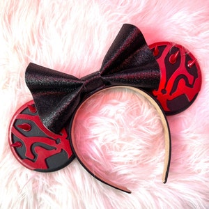 Darth Maul Horns Ears Headband, Punk Style Mouse Ears Headband, Goth Dark Side Ears Headband, Horror Party Costume Hair Accessories