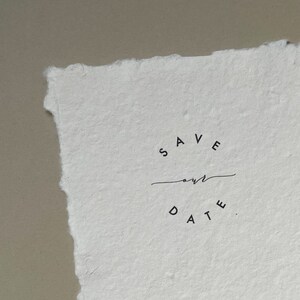Save the Date - Karte | Baumwollpapier