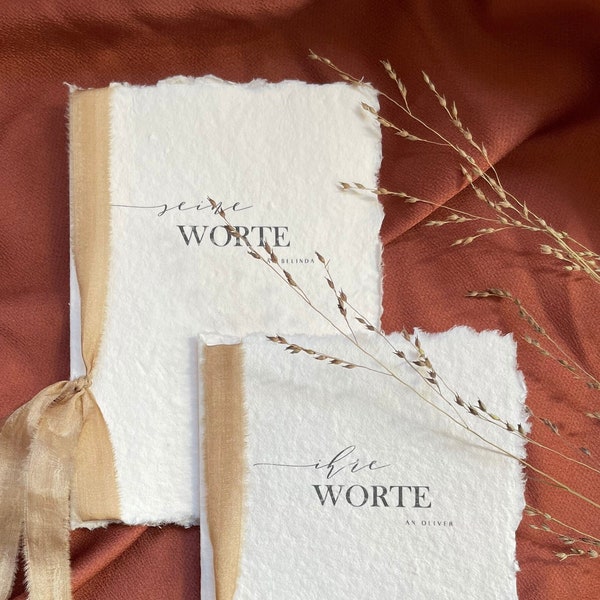 Wedding vows, small | cotton paper | vow