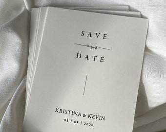 Save the Date Cards | Handmade paper