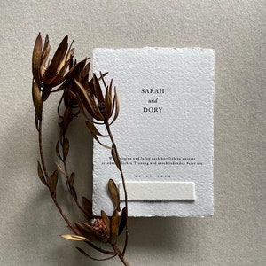 Invitación de boda | papel de algodón