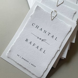Invitación de boda | papel de algodón