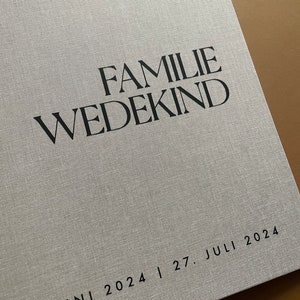 registro familiar | lino | DIN A5