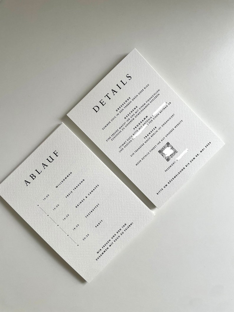 Invitation Detailed Card Process Premium Paper Etsy