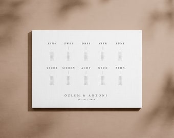 Seating plan | Foam board