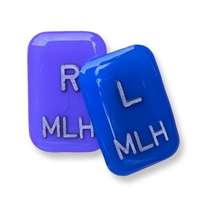 Opaque Color X-ray Markers with Initials or Numbers - Rectangle