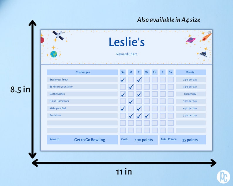 Printable Behavior Chart for Children Positive Reinforcement Reward ...