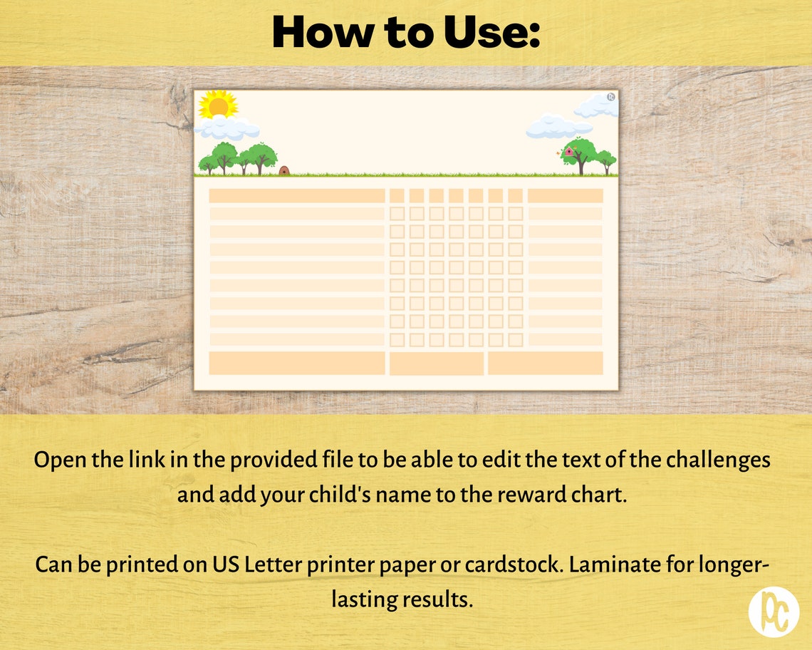 Daily Routine Chart for Kids Reward Chart Kids Responsibility Chart ...