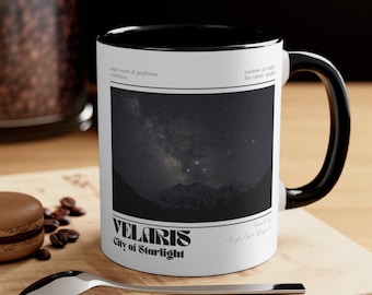 Taza Velaris, Taza Acotar, Taza amante de los libros Sarah J Maas, Taza de café Acotar, acomaf, acosf, acowar, taza rhysand, lector de obscenidades