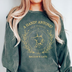 A hand? Anyone? Gale Baldurs Gate 3 Comfort Colors Sweatshirt, BG3, Gales Hand, Gale approves, Adventure Awaits, Gale Dekarios