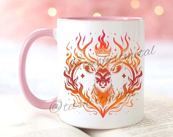Aelin Feuerherz Becher, THRON OF GLASS Becher, sjm Becher, Aelin Galathynius, Feuerherz Aelin, Tog Becher, Geschenk für Tog-Fan, Lesebecher