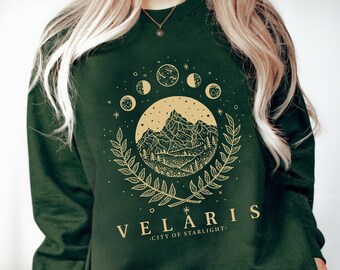 VELARIS Acotar Sweatshirt, Acotar reading sweatshirt, SJM sweater, sarah j maas book club, A court of silver flames