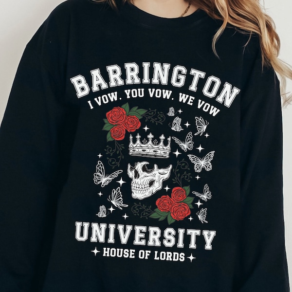 Barrington Sweatshirt, Shantel Tessier merch, Dark Romance Crewneck, H D Carlton, smut, the ritual series, dark romance books