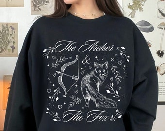Once Upon a Broken Heart Sweatshirt, a curse for true love, The archer and the fox, bookish Hoodie, , reader sweater, bookish shirt