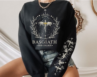 Fourth Wing Sweatshirt, violet sorrengail, xaden riorson, iron flame, the empyrean series, fourth wing book, Basgiath War College