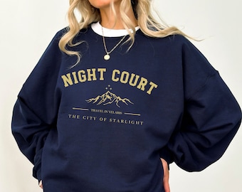 SJM Night Court sweatshirt, night court rhysand, ACOTAR nightcourt sarah j maas, acosf, feyre night court, crewneck sweater