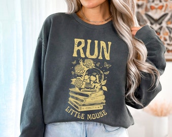 Run Little Mouse Sweatshirt, Haunting Adeline Shirt, H. D. Carlton, Bookish Hoodie, Lese Sweatshirt, Katze und Maus, Zade Wiesen