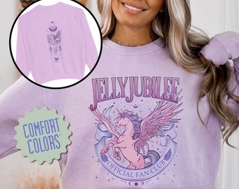 Jelly Jubilee Crescent City Comfort Colors Sweatshirt, Bryce Quinlan, Crescent City SJM Sweater, Jelly Jubilee Fan Club, 2 Sided Shirt