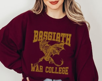 Basgiath War College Sweatshirt, Fourth Wing Sweatshirt, Rebecca Yarros merch, Dragon Rider, Violet Sorrengail, Xaden Riorson, Bookish
