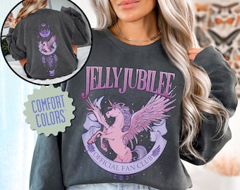 Jelly Jubilee Crescent City Comfort Colors Sweathirt, Bryce Quinlan Merch, Crescent City SJM Shirt, Jelly Jubilee Fan Club, 2 Sided Sweater