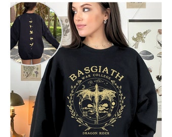 Fourth Wing Sweatshirt, Basgiath War College, Dragon Rider, Violet Sorrengail, Xaden Riorson, Riders Quadrant, Fantasy, Rebecca Yarros
