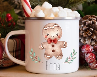 Hot Chocolate Christmas Mug, Kids Christmas Mug, Kids Stocking Stuffer , Personalized Kids Christmas Mug, Kids Christmas Gift