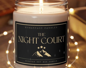 The NIGHT COURT Candle, Acotar candle, acomaf candle, SJM Candle, acotar gift, Rhysand High Lord, Scented Candle