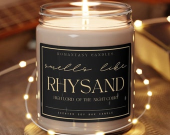 Smells like RHYSAND Scented Candle, Night Court Candle, Acotar Rhysand High Lord SJM gift, Acotar merch, book inspired candle
